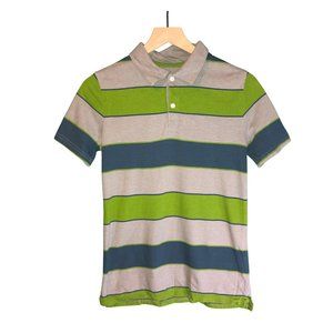 Cherokee | Boy's Polo Gray Green Blue Shirt L 12